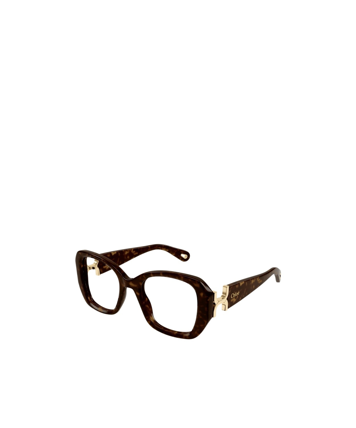 Chloé Geometric Frame Flat Mirror In Brown