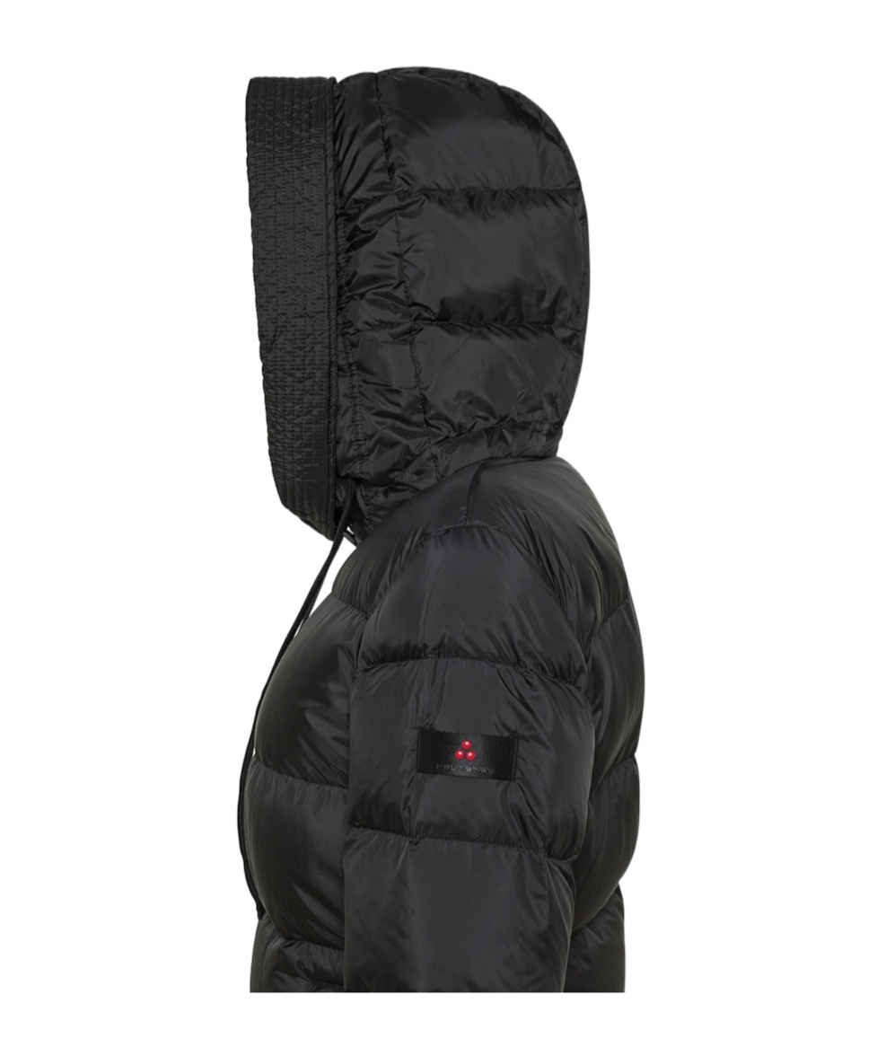 Peuterey Tailored Black Coat With Structured Silhouette And Timeless Design In Black