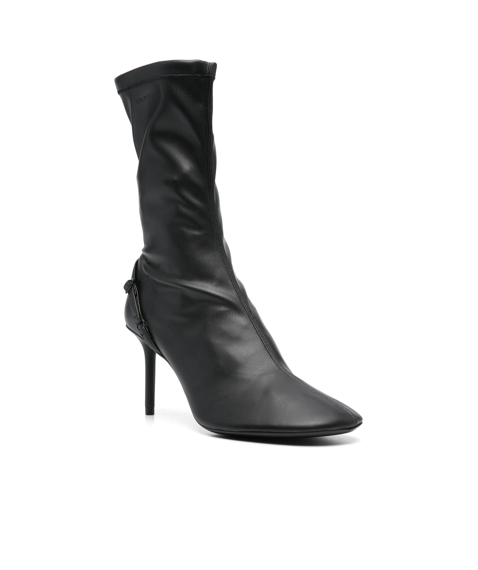 Shop Courrèges 80mm Oblique Boots In Black