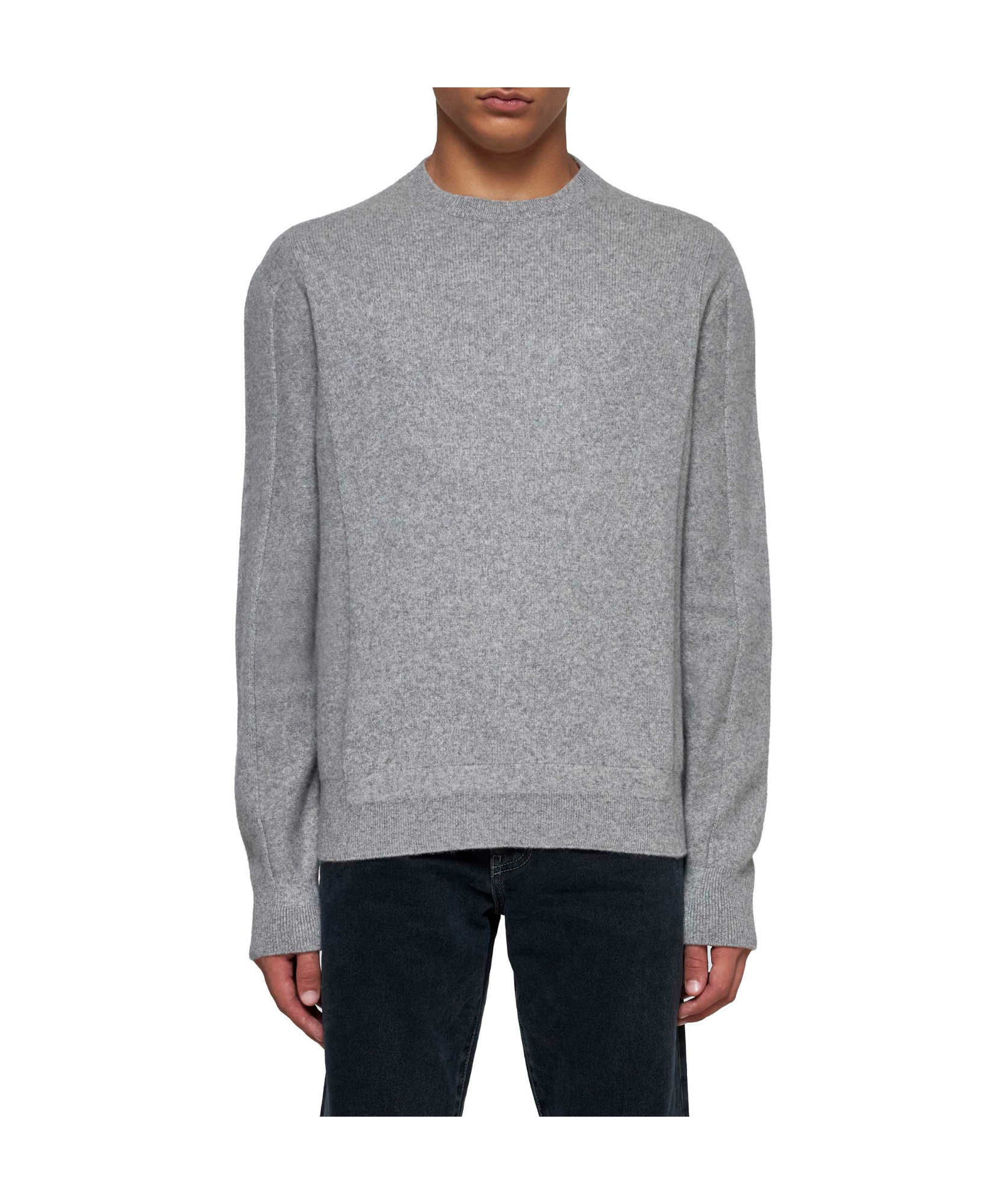 Shop Zegna Panelled-design Sweater In Gray