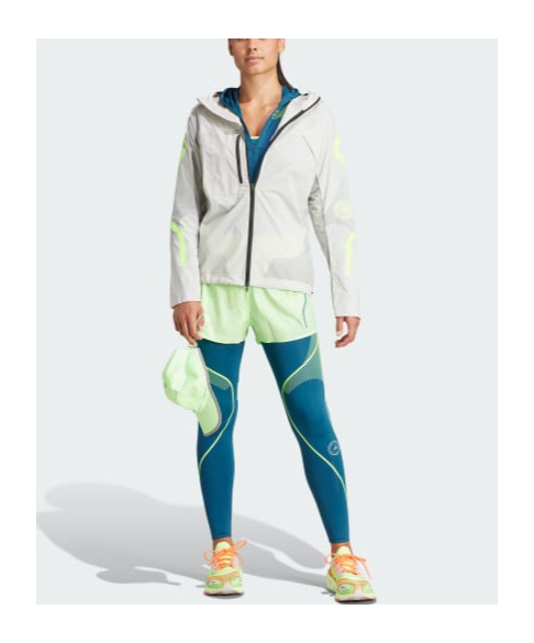 Adidas By Stella Mccartney Long-sleeved Casual Jacket In White