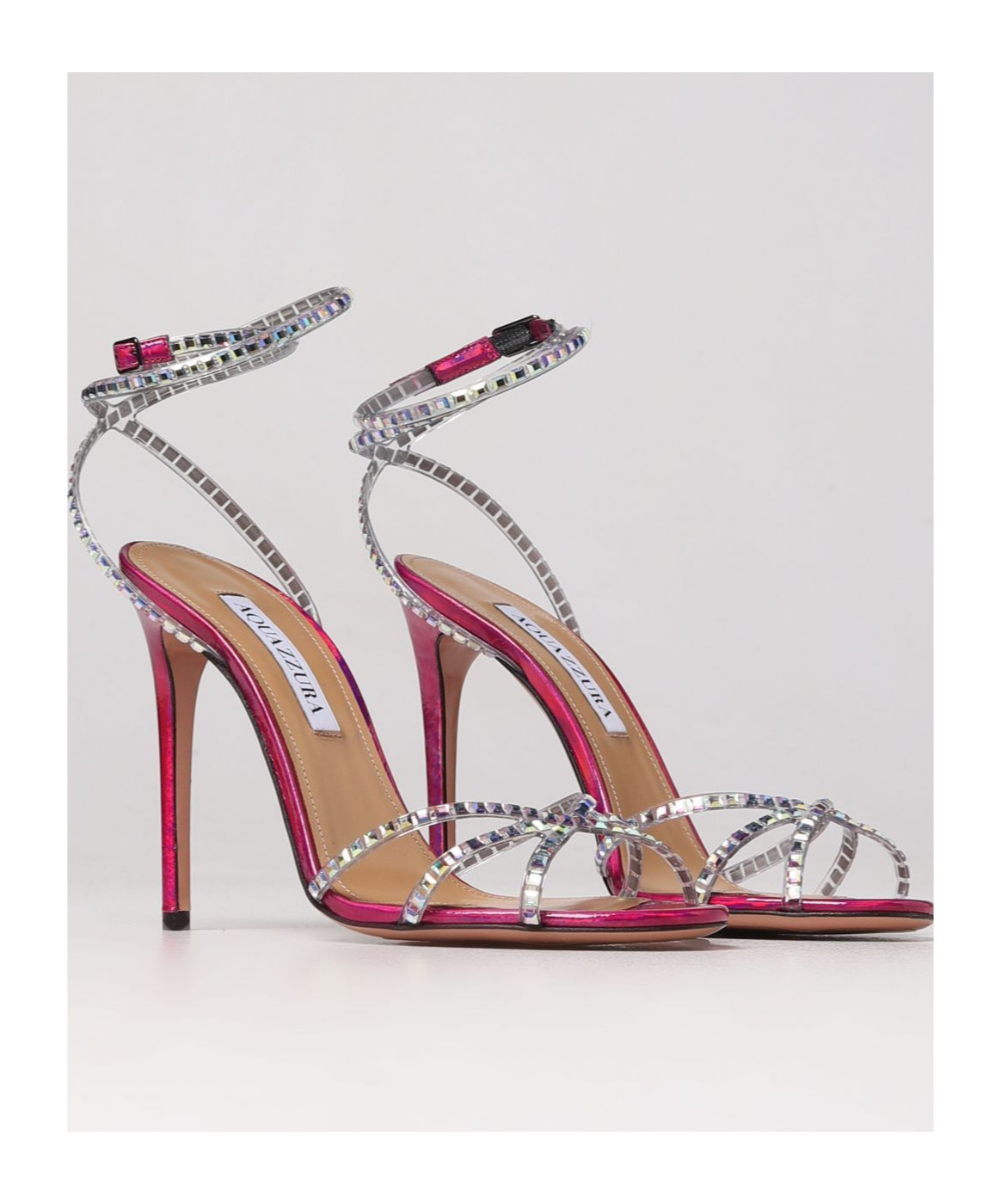 Aquazzura Gem-embellished 110mm Heeled Sandals In Multicolor