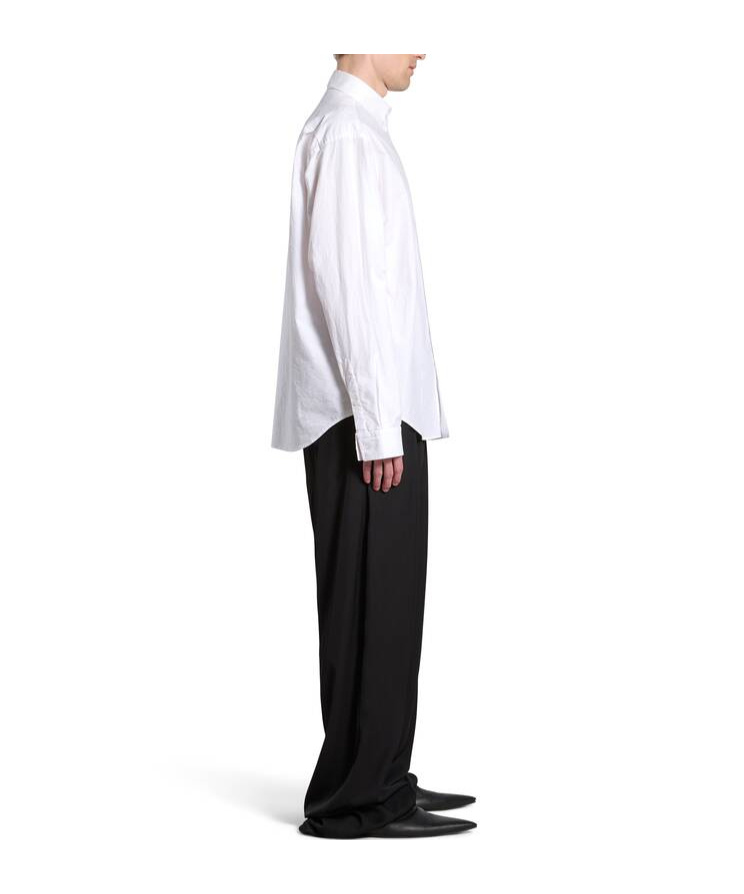 Balenciaga Political Stencil Cotton Shirt In White