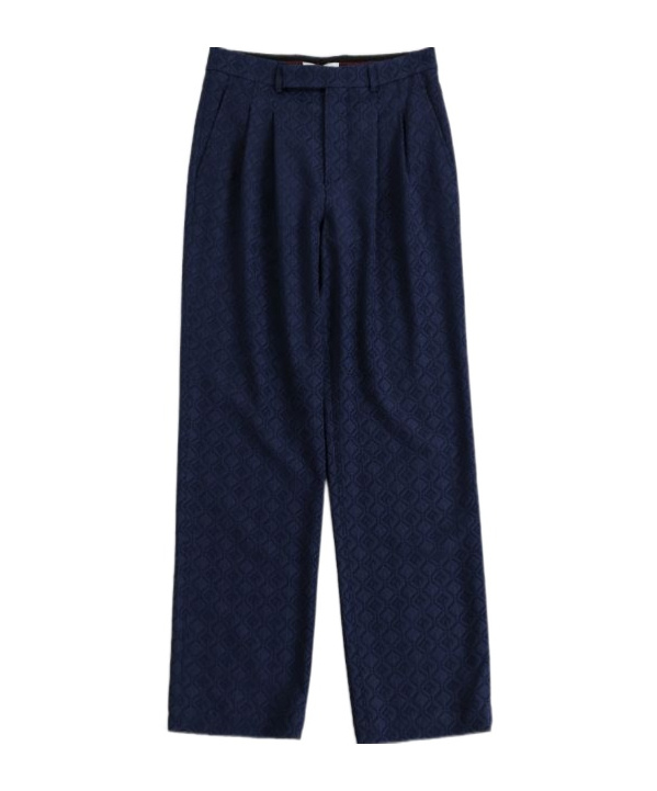 Marine Serre Belt-loop Casual Pants In Black