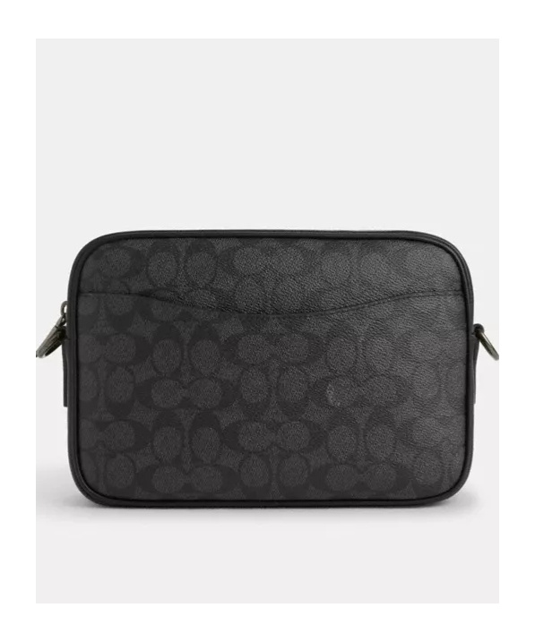 Coach Logo Cross-body Bag In Black
