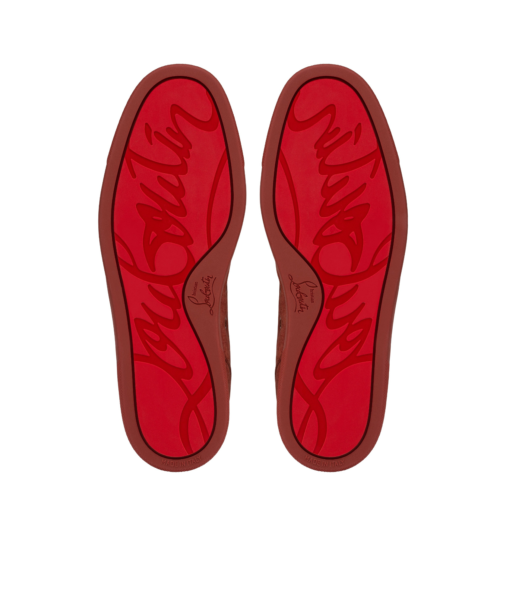 Christian Louboutin Round Head Low-cut Casual Shoes In Red