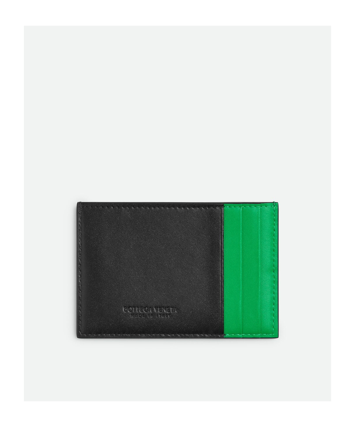 Shop Bottega Veneta Cassette Credit Card Case In Black
