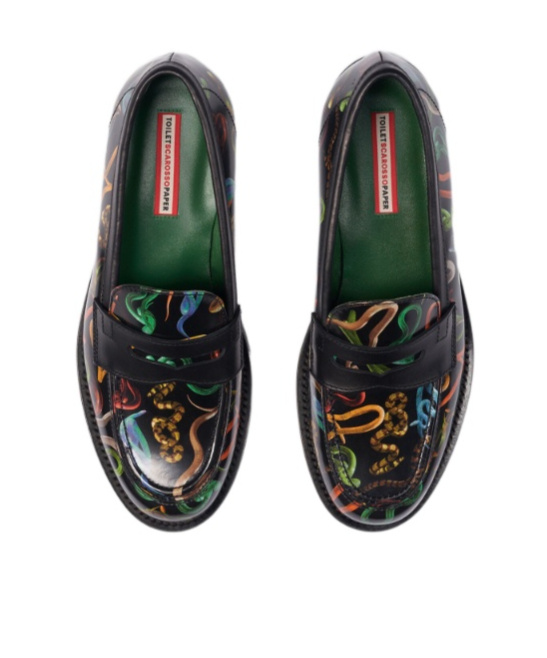 Scarosso Snakes Storm For Her Loafers In Black