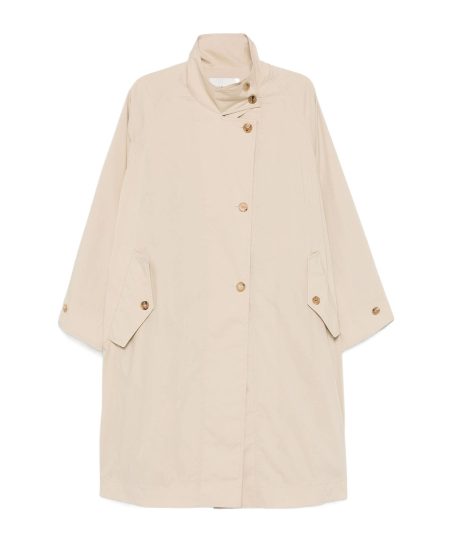 Low Classic Raglan-sleeve Trench Coat In Nude