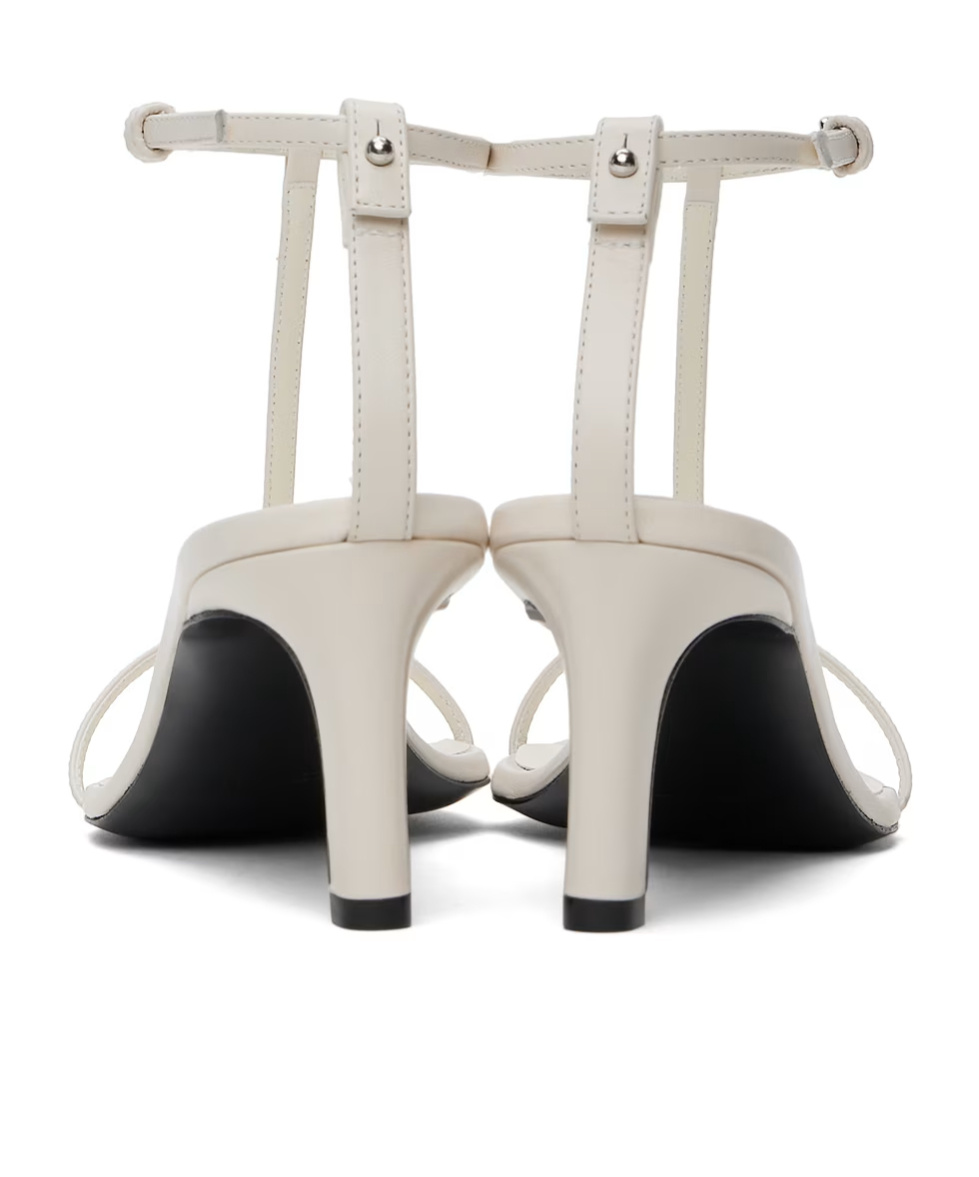 JIL SANDER JIL SANDER OPEN POINTED-TOE HIGH STILETTO HEEL SANDALS