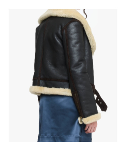 Jw Anderson J. W. Anderson Leather Aviator Jacket In Brown