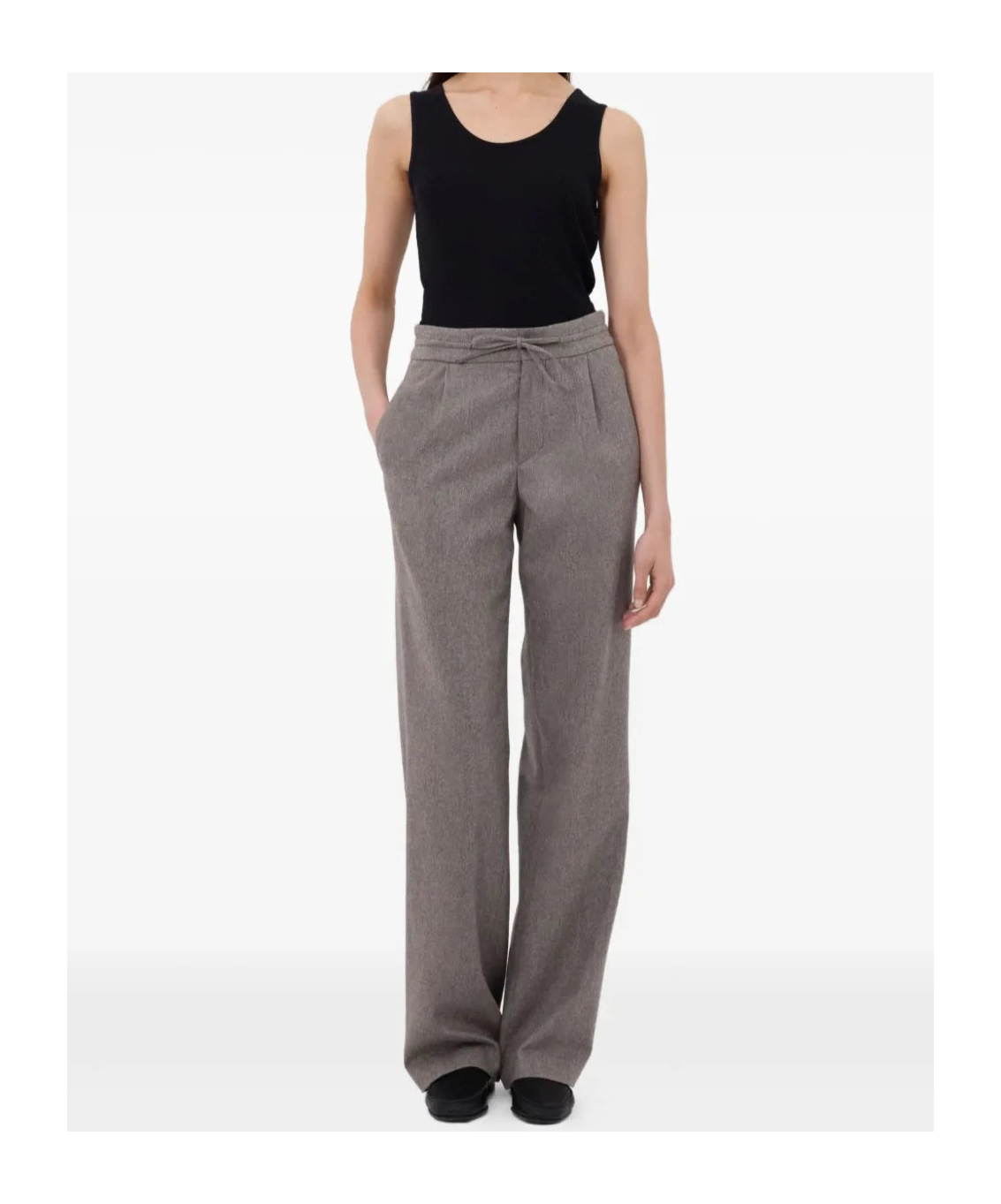 Loulou Studio Cove Lds Stretch Waist Pants In Gray