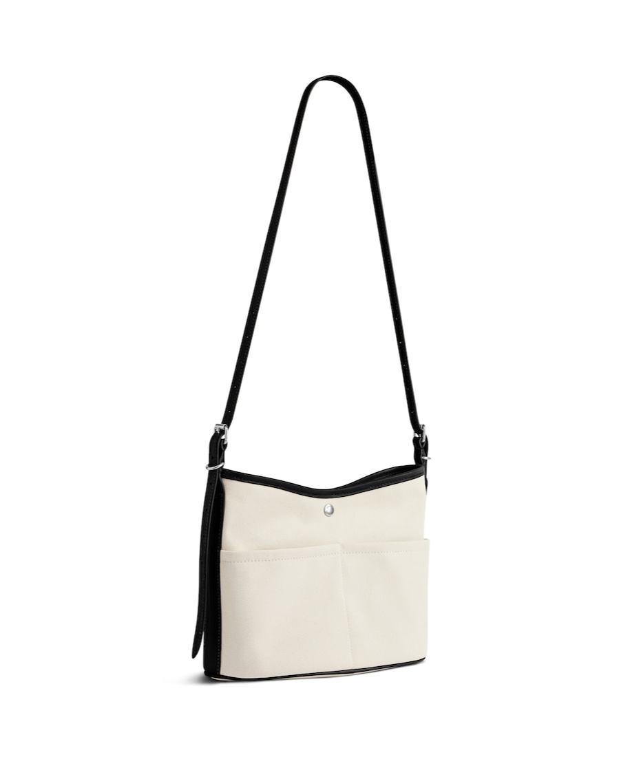 Balenciaga Biarritz Canvas Small Bucket Bags