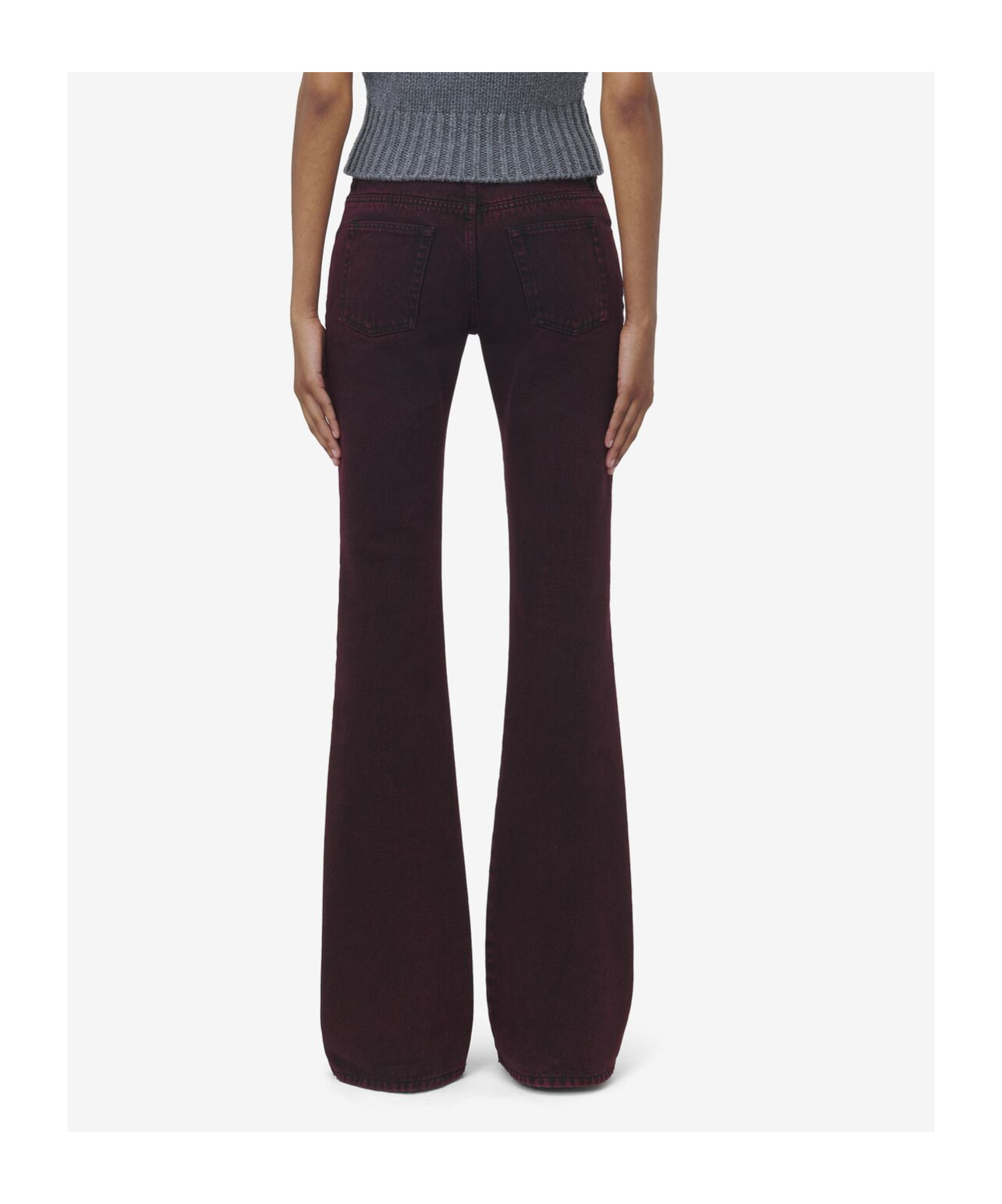 Alexander Mcqueen Flared Jeans In Black