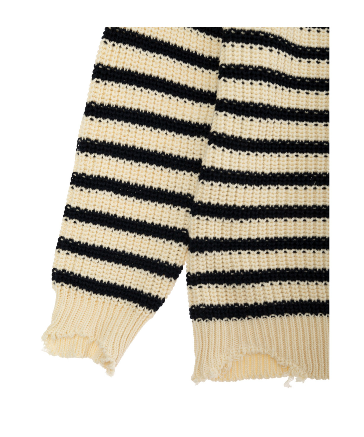 Marni Striped Sweater In Nude
