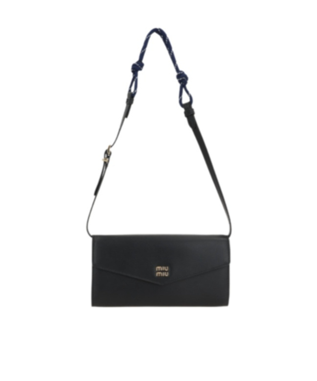 Miu Miu Women Leather Mini Bag In Black