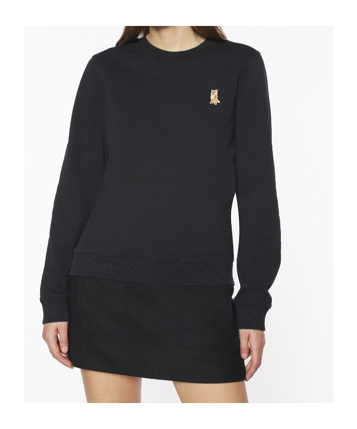 Maison Kitsuné Lady Fox Regular Sweatshirt In Black