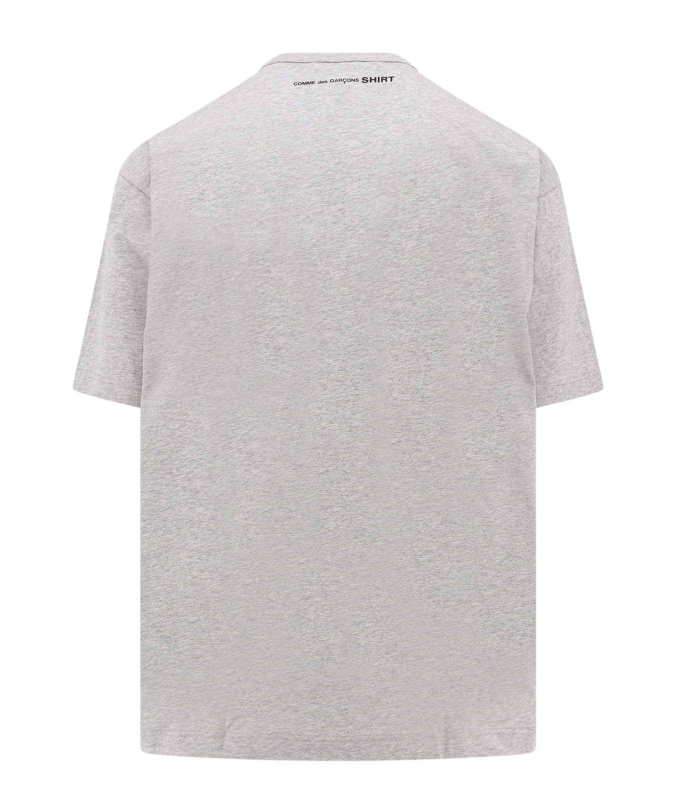 Shop Comme Des Garçons M�lange-effect Cotton T-shirt In Gray