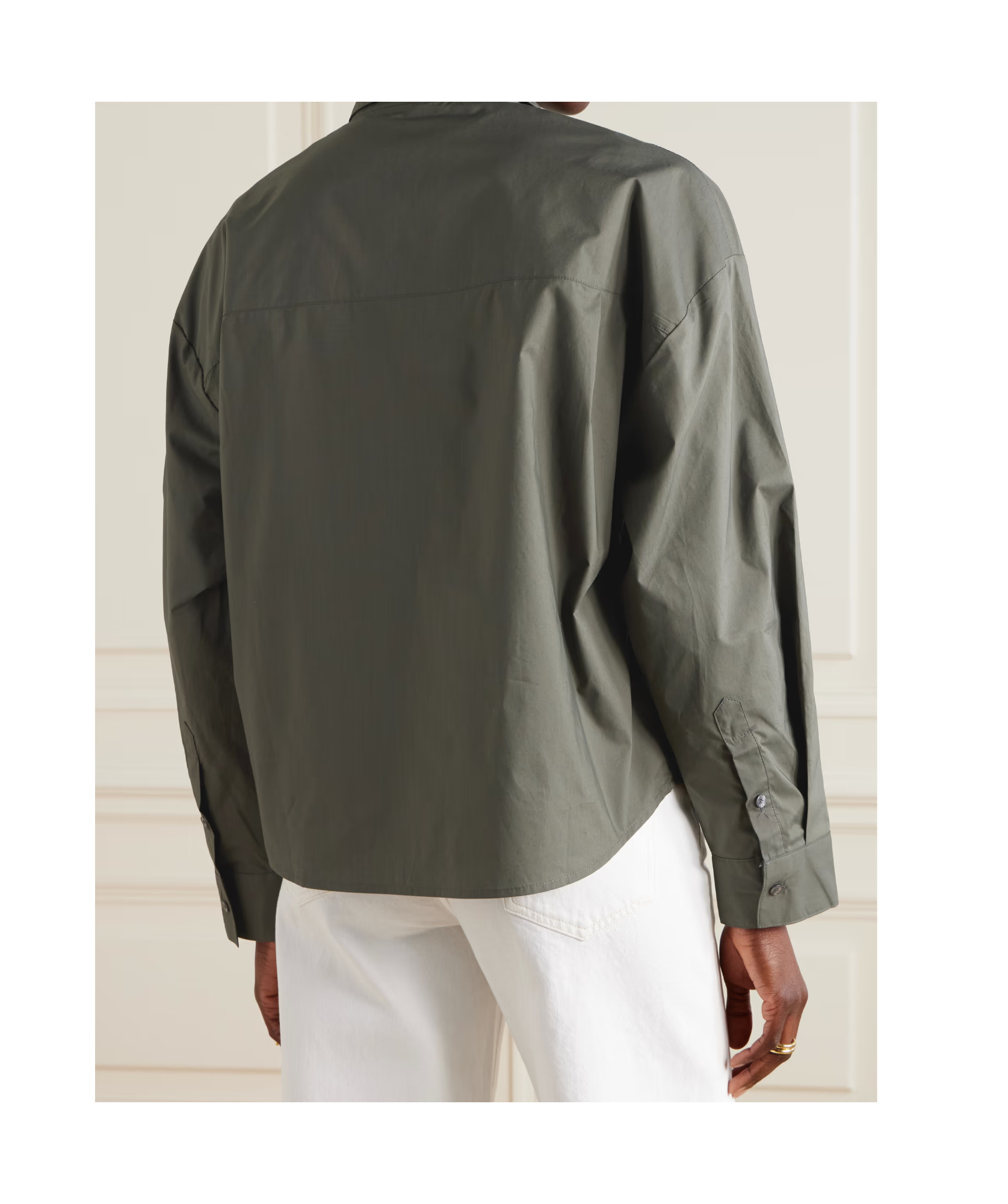 Agolde Long Sleeve Button-down Shirt In Gray