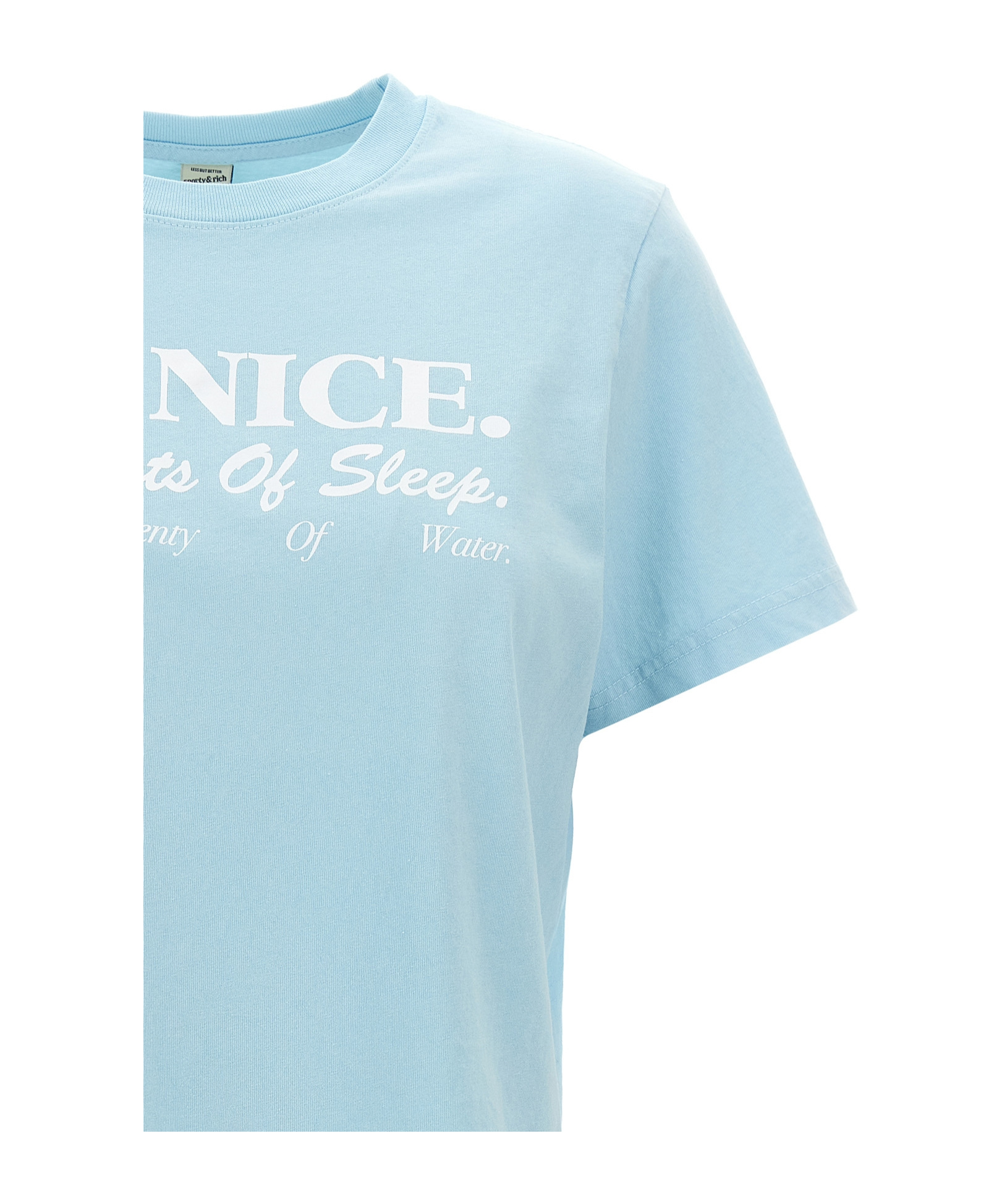 Sporty And Rich Be Nice Short-sleeved T-shirt In Blue