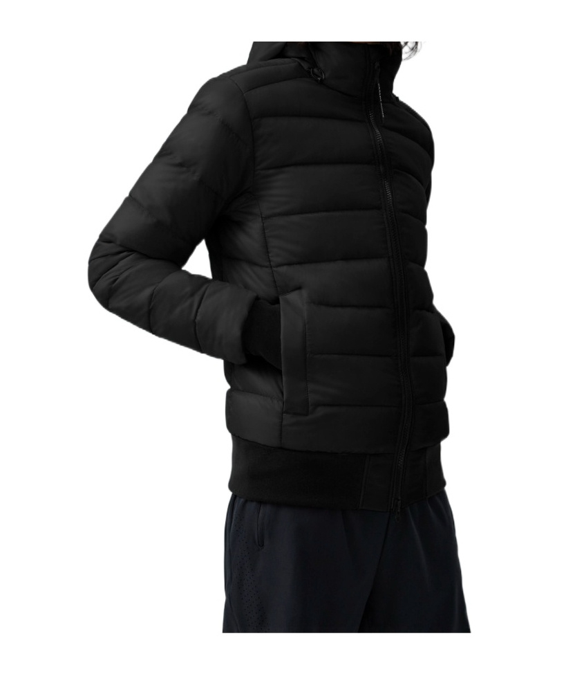 Canada Goose Crofton Hooded Padded Jacket In Black