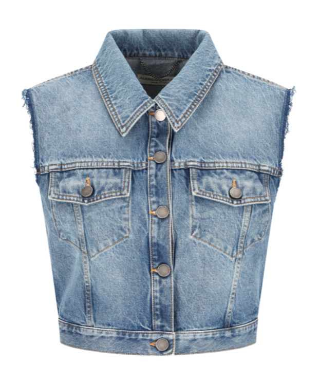 Alessandra Rich Cropped Waistcoat