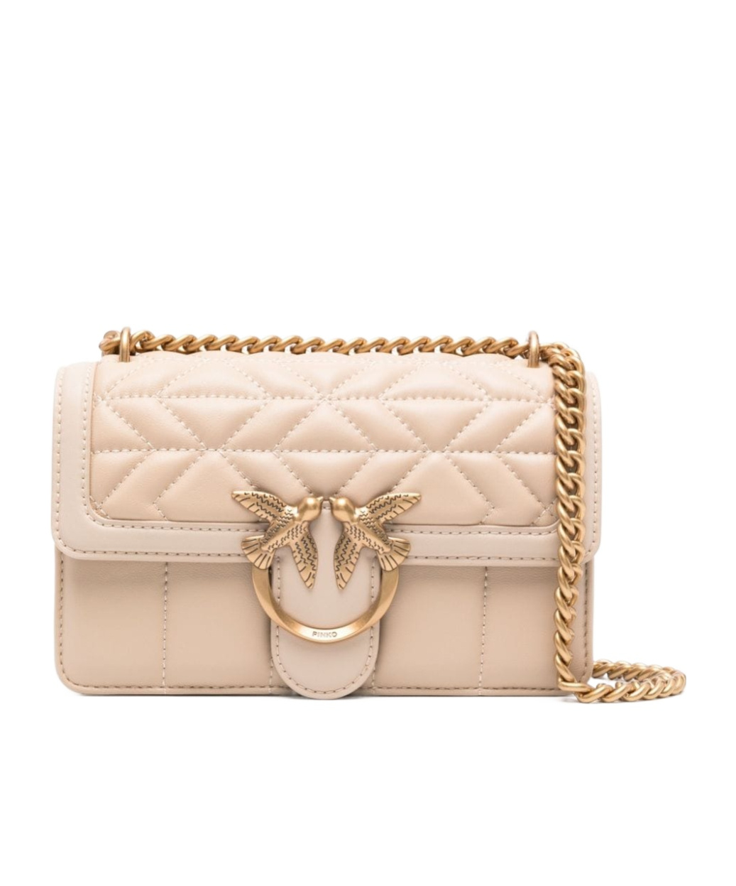 Pinko Love One Crossbody Bag In Nude