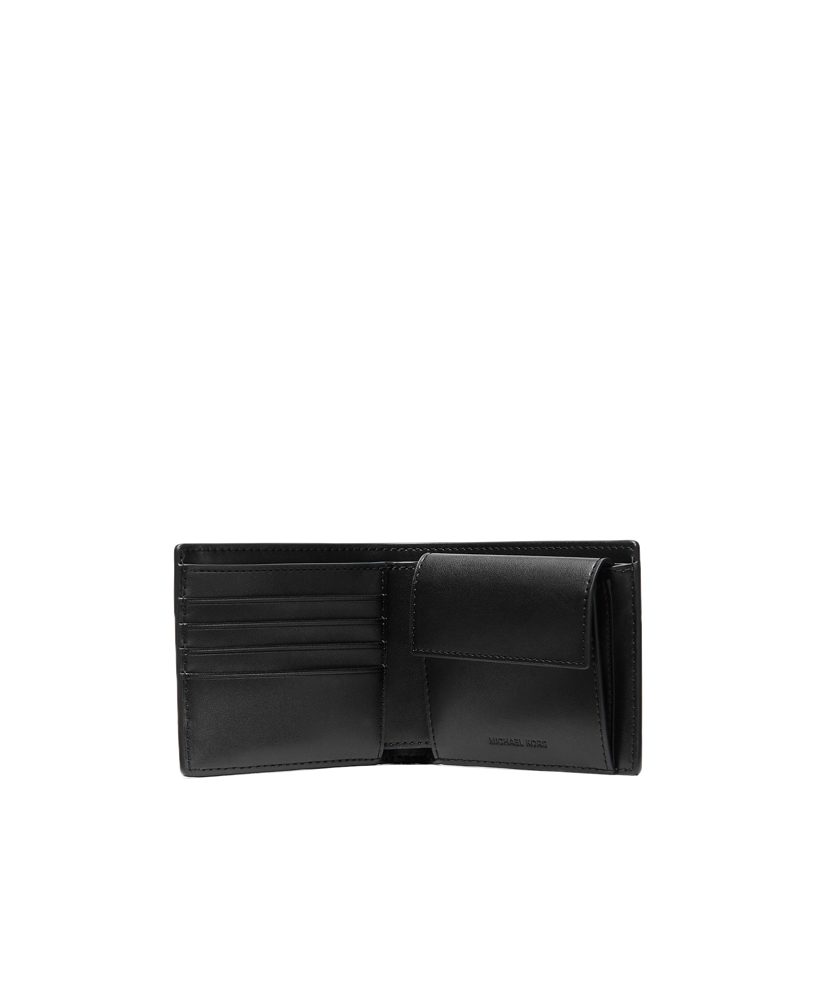 Shop Michael Michael Kors Bi-fold Wallet In Black