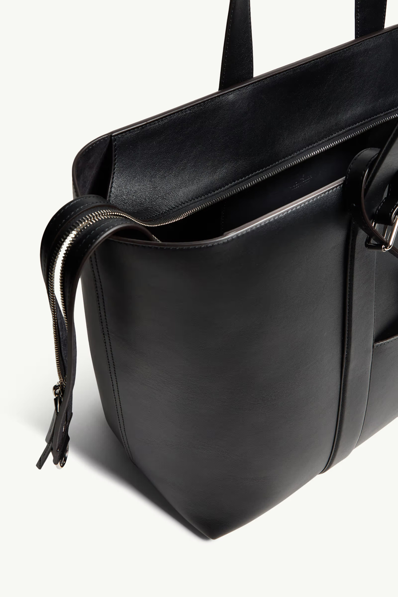 Moncler X Ee72 By Edward Enninful Ee Leather Tote In Black