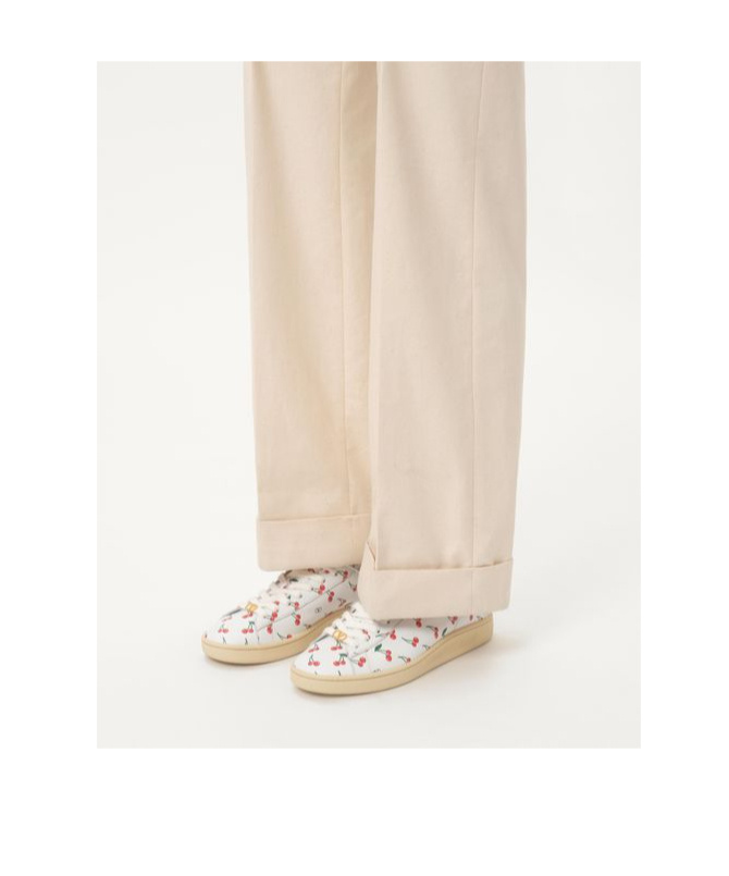 VALENTINO GARAVANI ROYCO SNEAKER IN NAPPA CALFSKIN WITH CHERRYFIC PATTERN