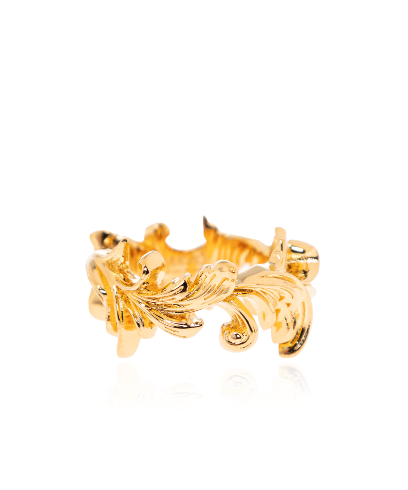 Versace Medusa Head Motif Ring In Gold