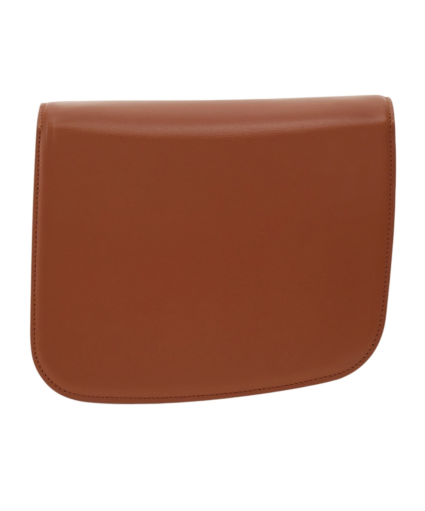 Shop Ferragamo Salvatore Fiamma Shoulder Bag In Of Cognac