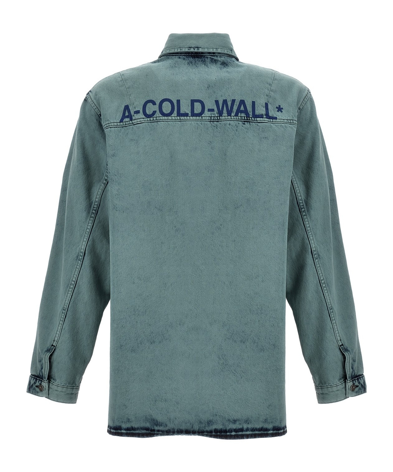 A-cold-wall* Bleached Overdyed Shirt And Blouse In Green