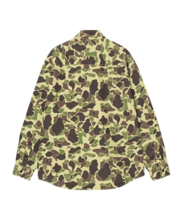 Carhartt Duck Camouflage-print Shirt In Brown