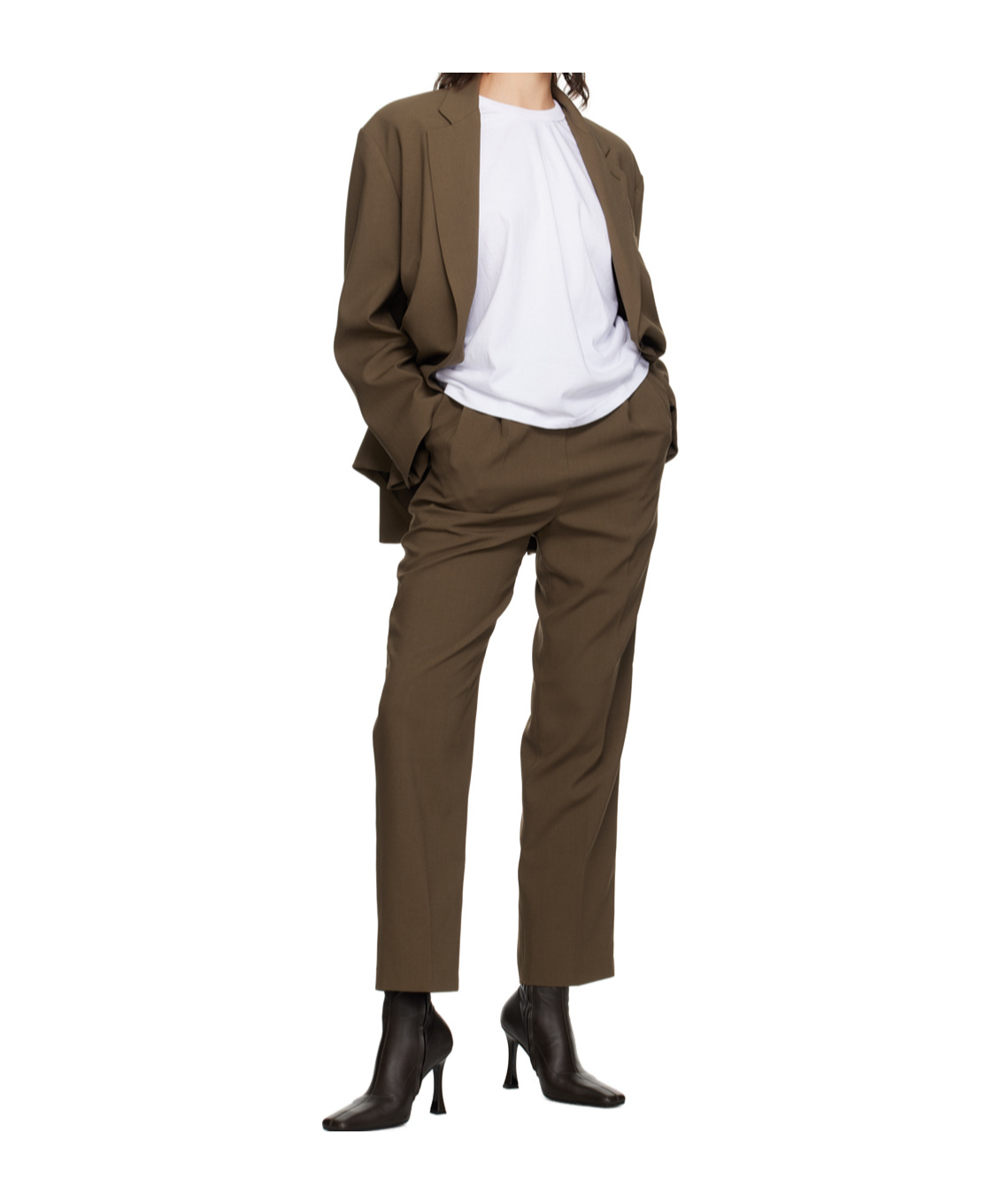 THE FRANKIE SHOP BEA WIDE-LEG TAILORED TROUSERS 