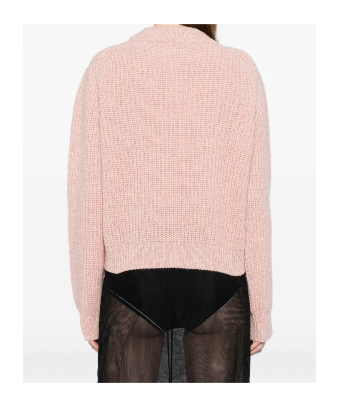 Cecilie Bahnsen Long-sleeved Sweater In Pink