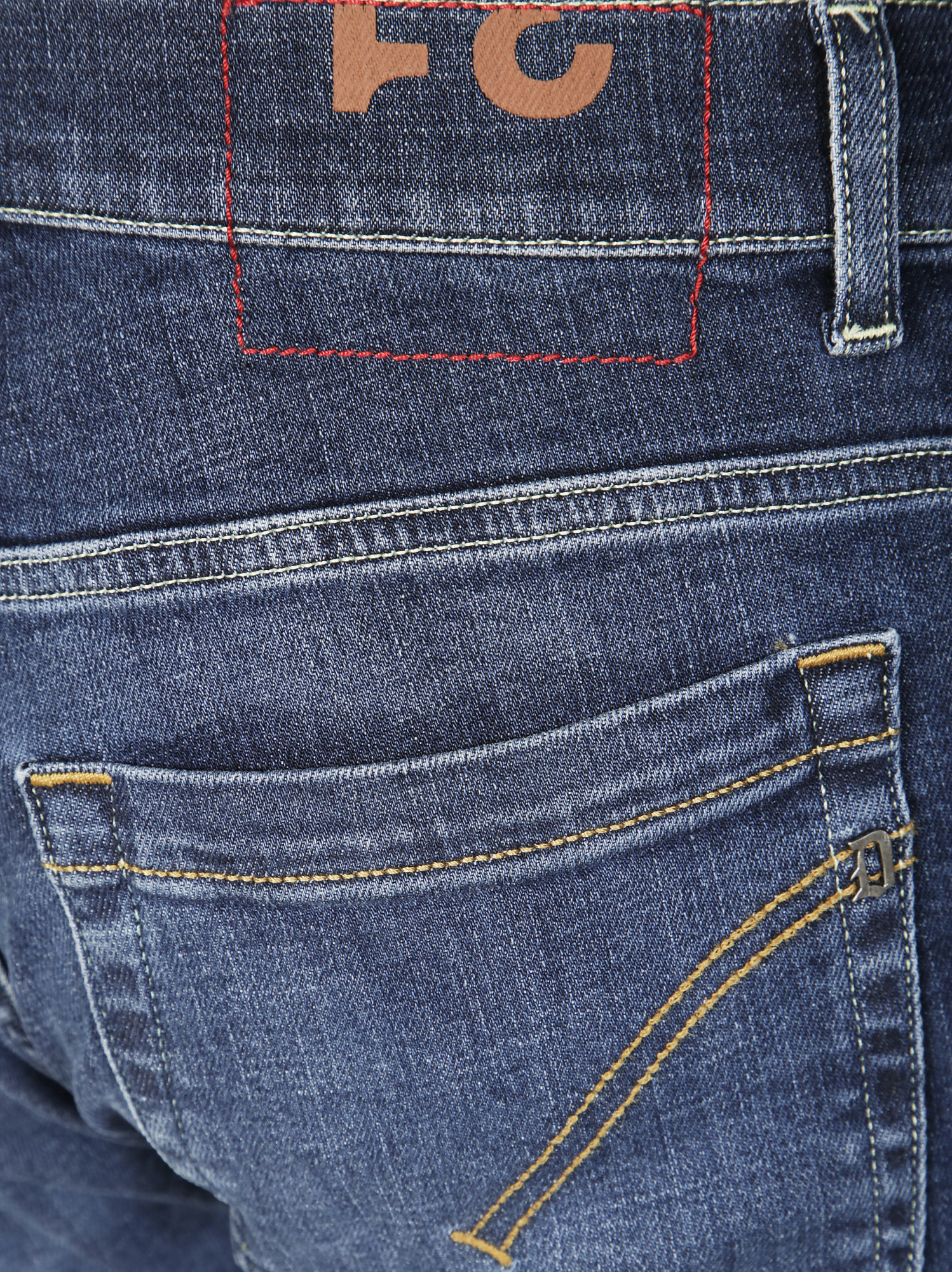 Dondup Tailored Straight Leg George Pants In Blue