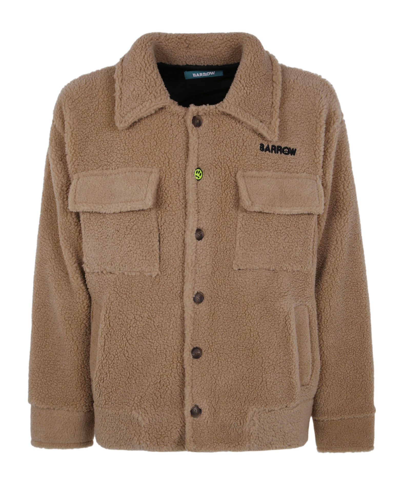 Barrow Artificial Fur Teddy Casual Jacket In Brown