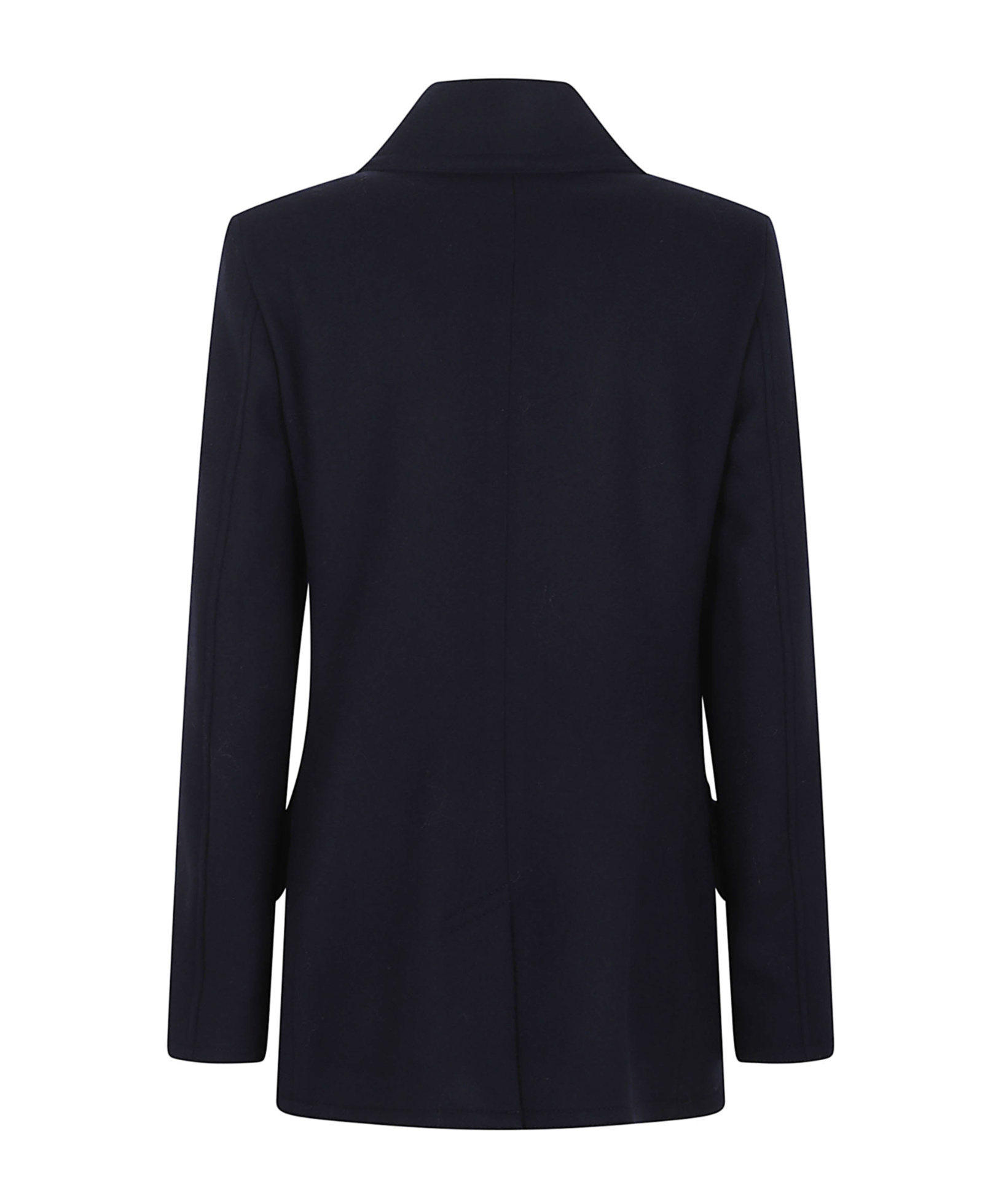 Polo Ralph Lauren Double-breasted Coat Notched Lapels In Black