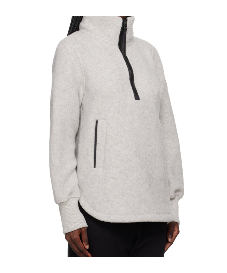 Shop Canada Goose Severn Stand-neck Sweater In White