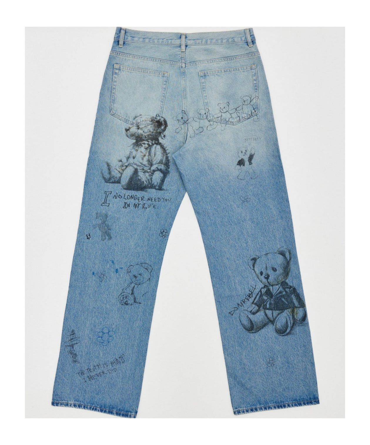 Domrebel Belt-loop Jeans In Blue