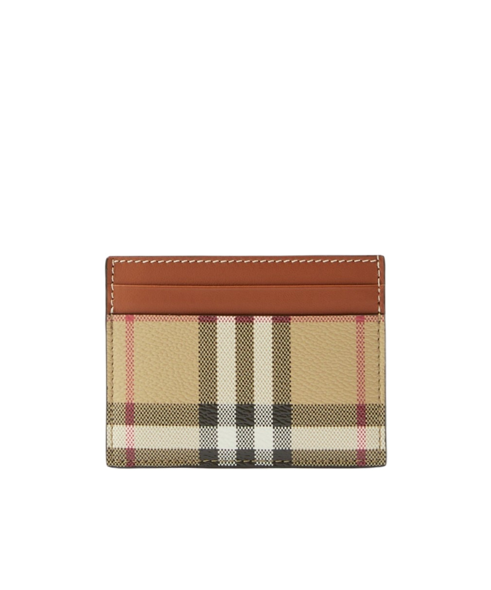 Burberry Card Holder In Archives Beige