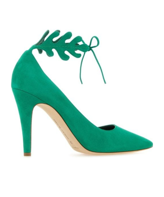Manolo Blahnik Scarpe Con Tacco Florettehi1242496 Bgrn In Green