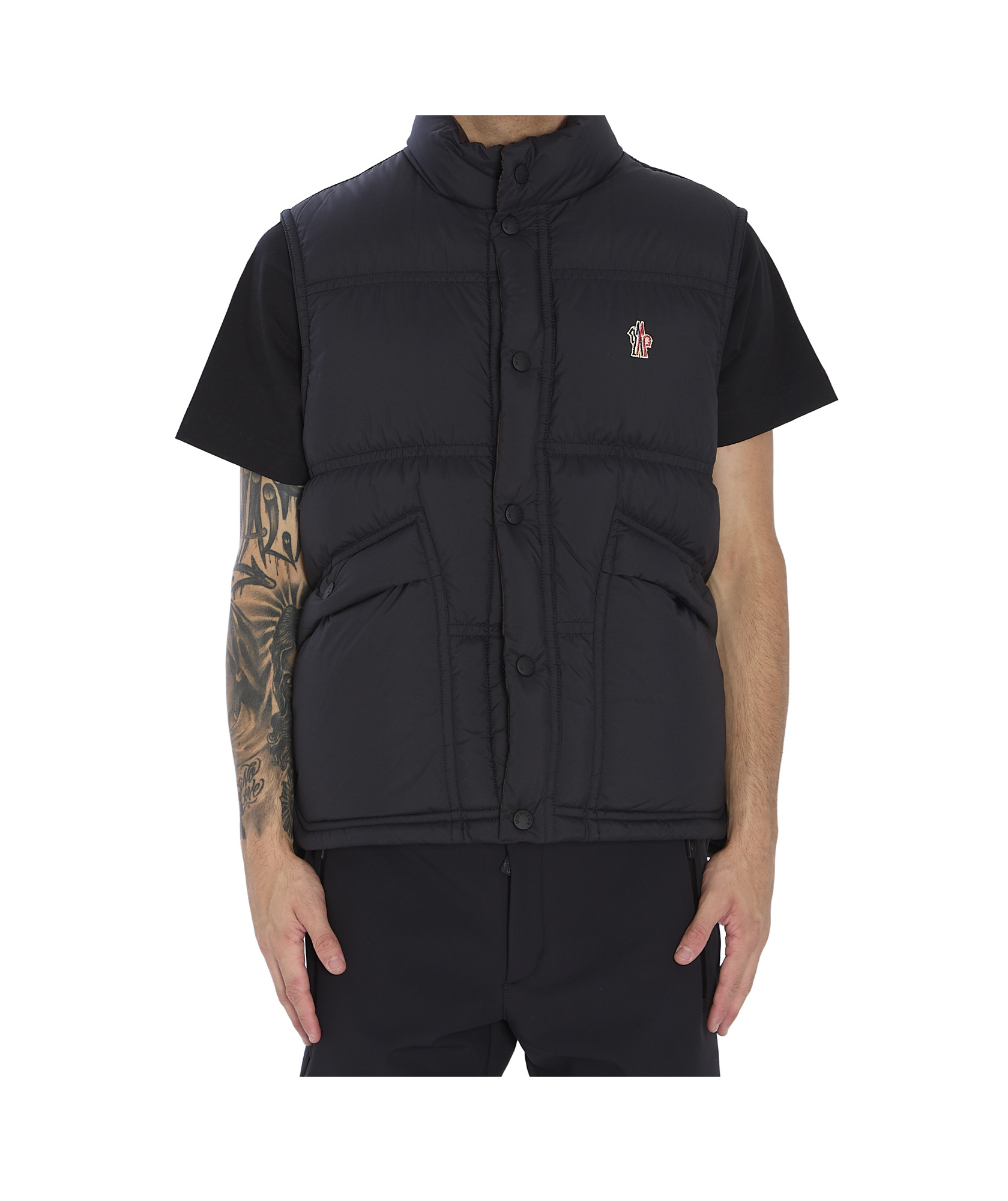 Moncler Grenoble Apres Ski Gilet In Black