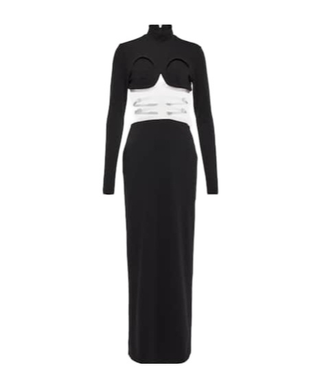 Christopher Kane Cutout Maxi Dress In Black