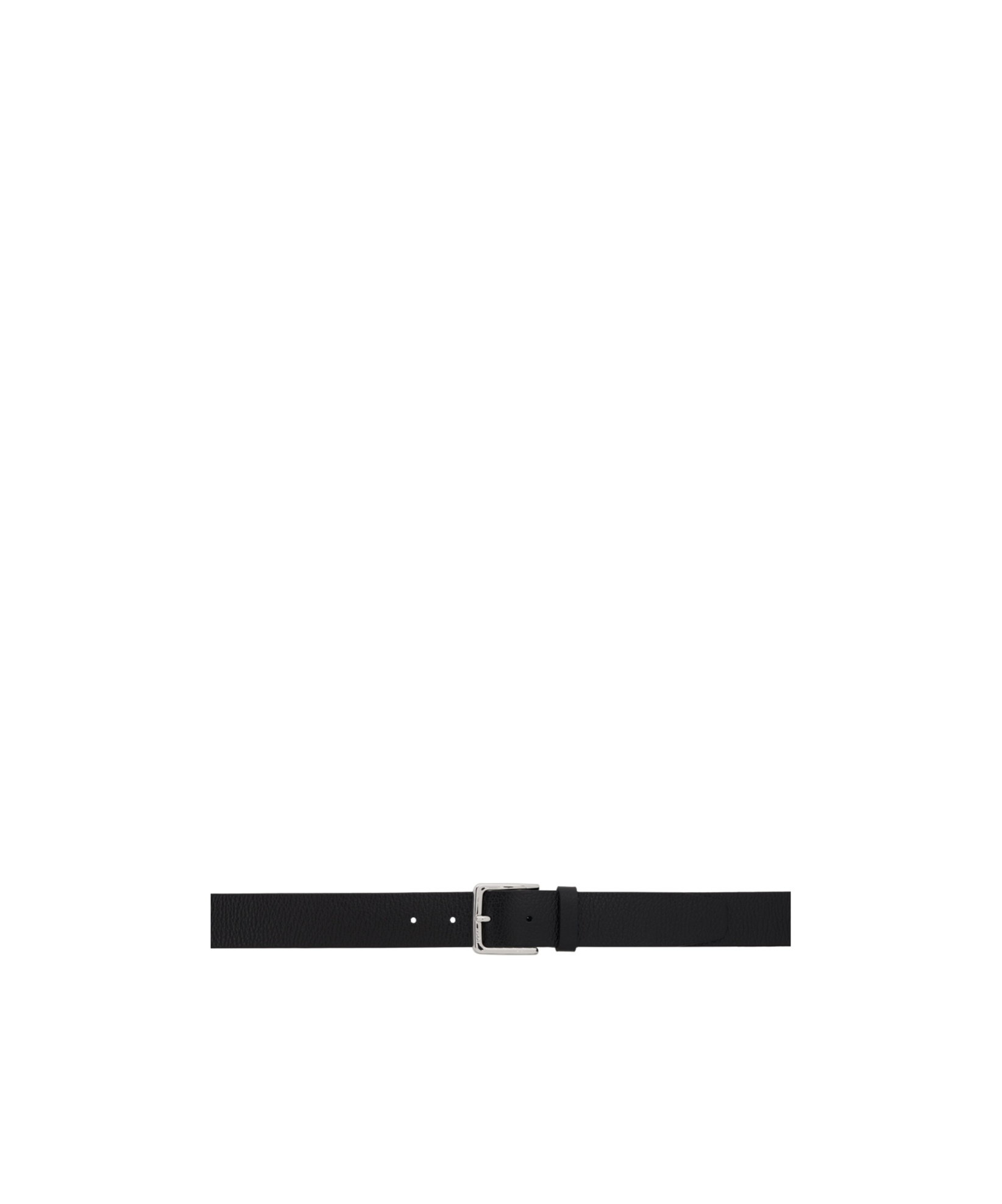 Hugo Boss Logo Engraving Belt In Black