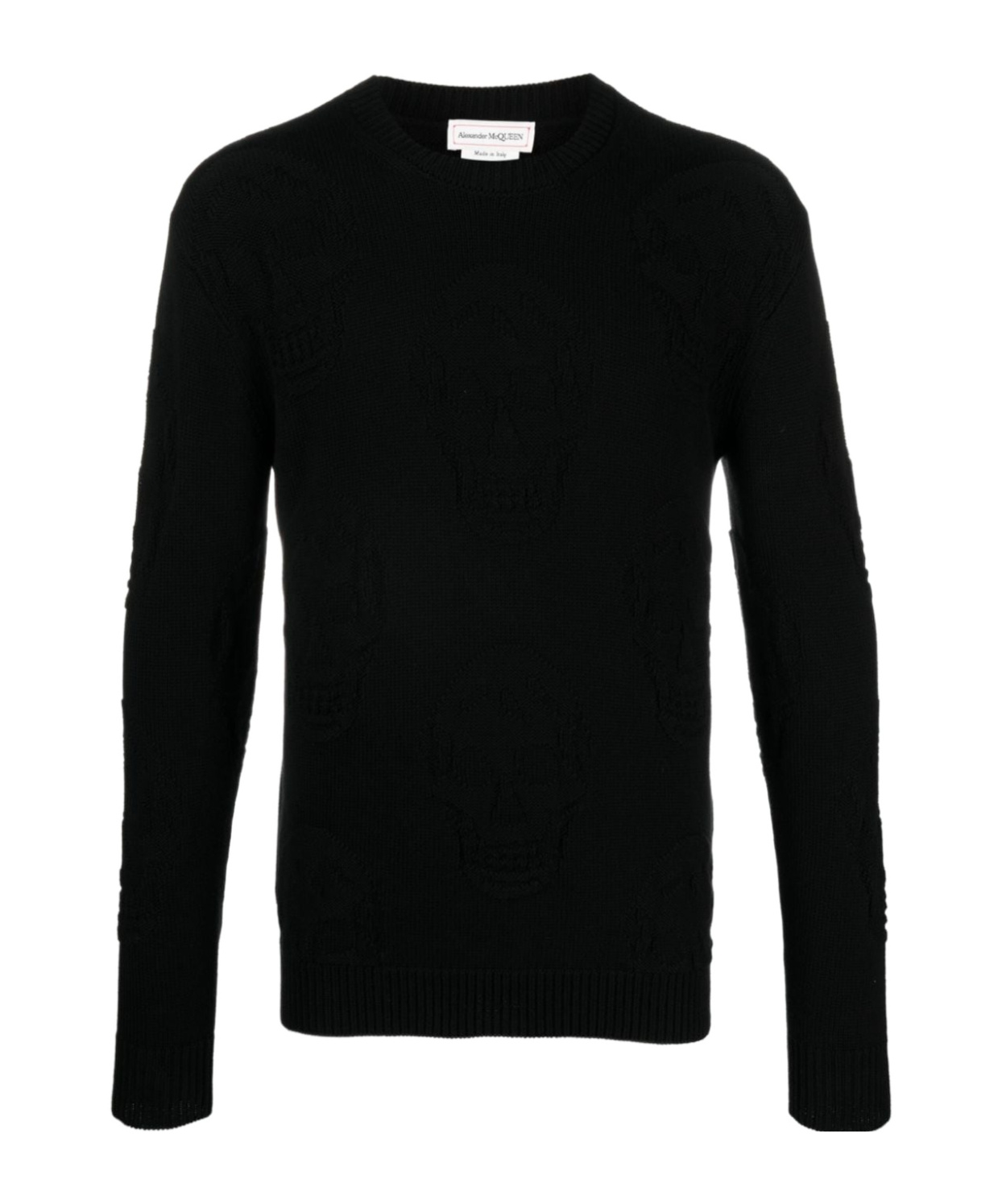 Alexander Mcqueen Alexander Mc Queen Skull Knitted Cotton Jumper In Black