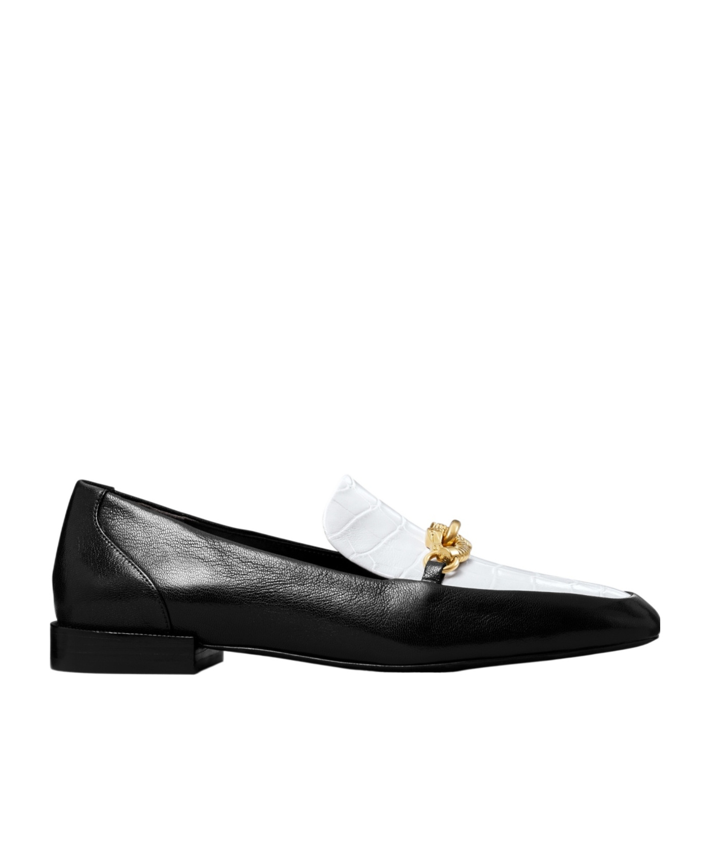 Tory Burch "jessa" Loafers Chain Detail In Black