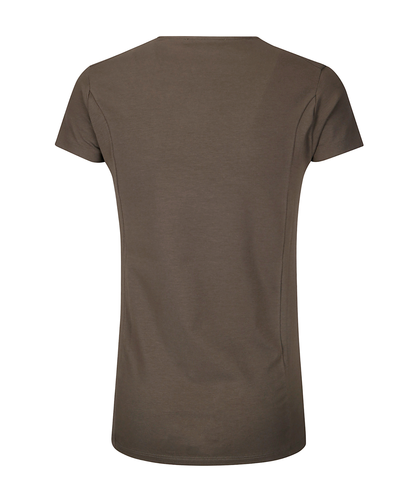 Stefano Mortari Open-necked Black Shirt In Brown