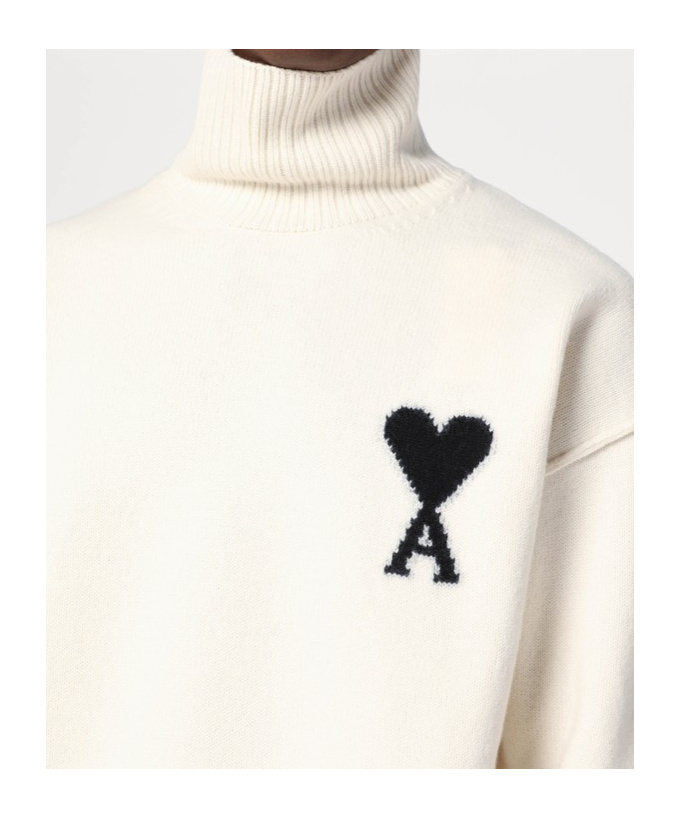 Ami Alexandre Mattiussi Ribbed Crewneck Sweater With Cuffs And Hem In White
